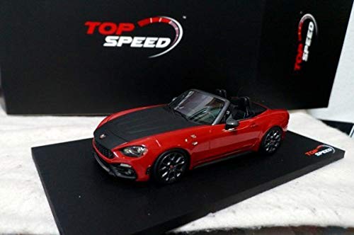 Amazon | TOP SPEED アバルト 124 Spider 1/18 ミニカー 赤 | ミニカー