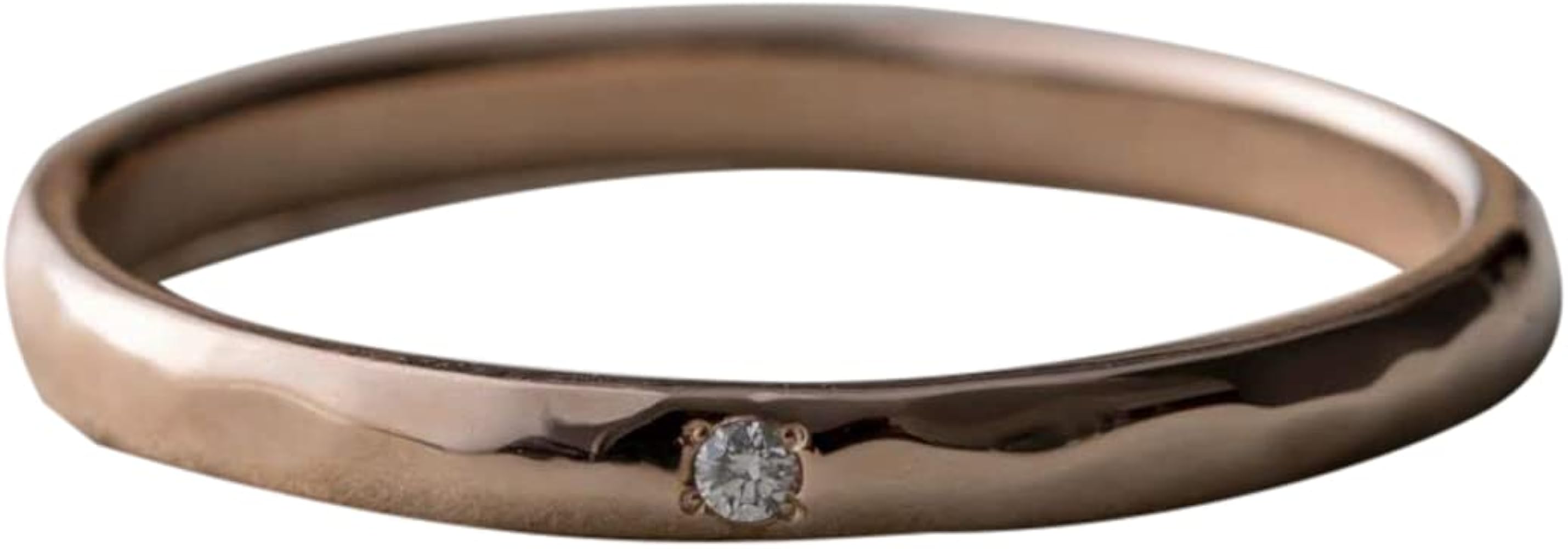 Amazon | (エテ) ete K10MPG ペア ダイヤモンド クラフト リング