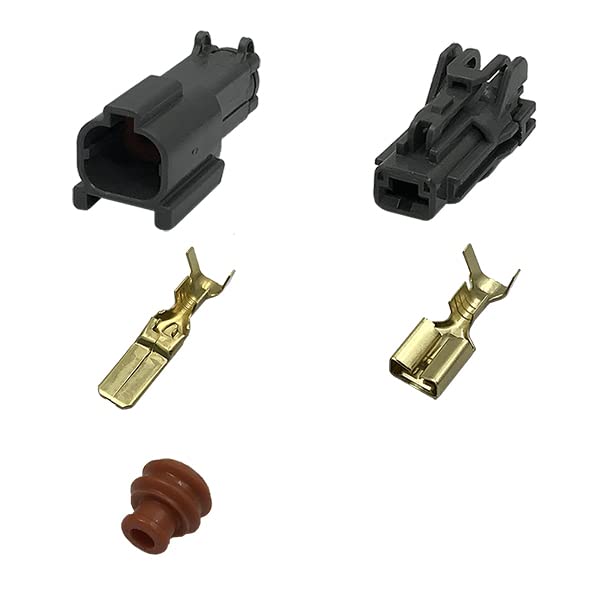 Amazon.co.jp: 矢崎総業 250型 58コネクタ Xタイプ 防水 1極 カプラー