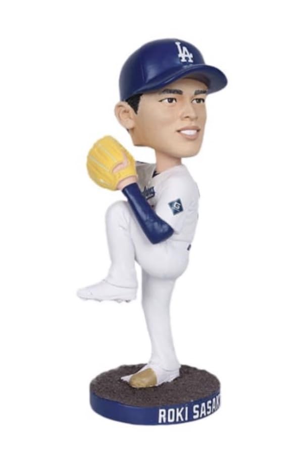 Amazon.co.jp: ロサンゼルス・ドジャース 佐々木朗希 バブルヘッド人形