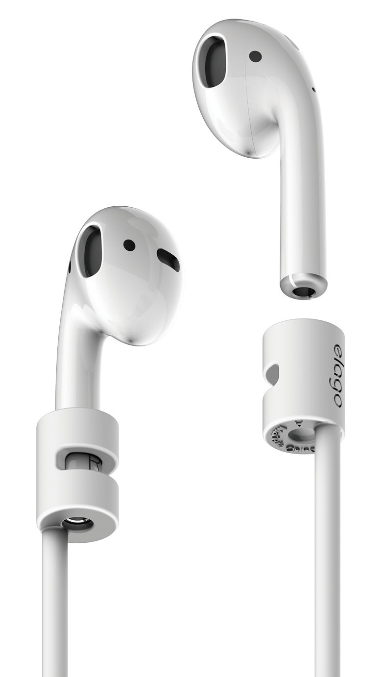 Amazon | elago AirPods 対応 ネック ストラップ シリコン 使用 落下