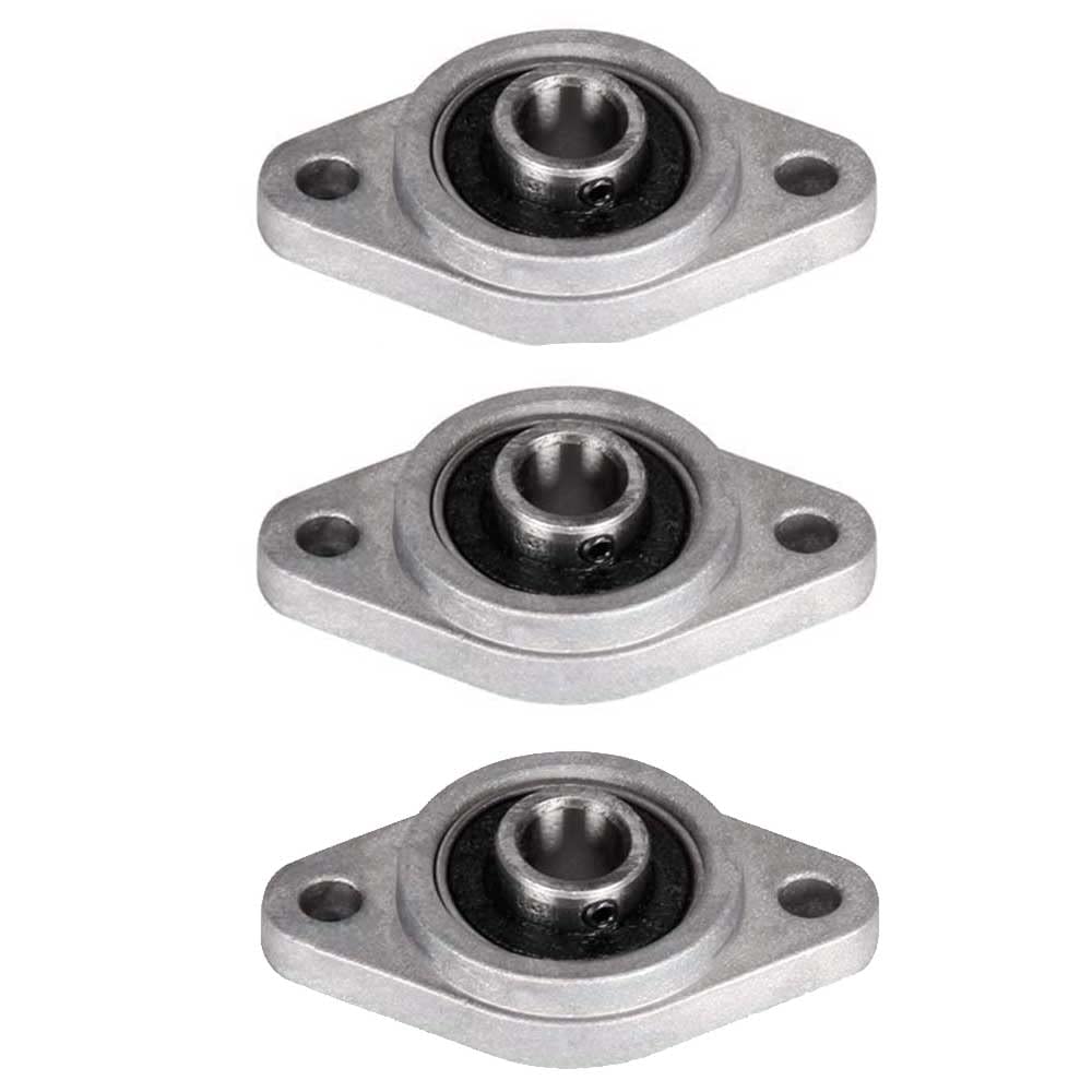 Amazon.co.jp: 3個入り フランジボールベアリング KFL08マウント