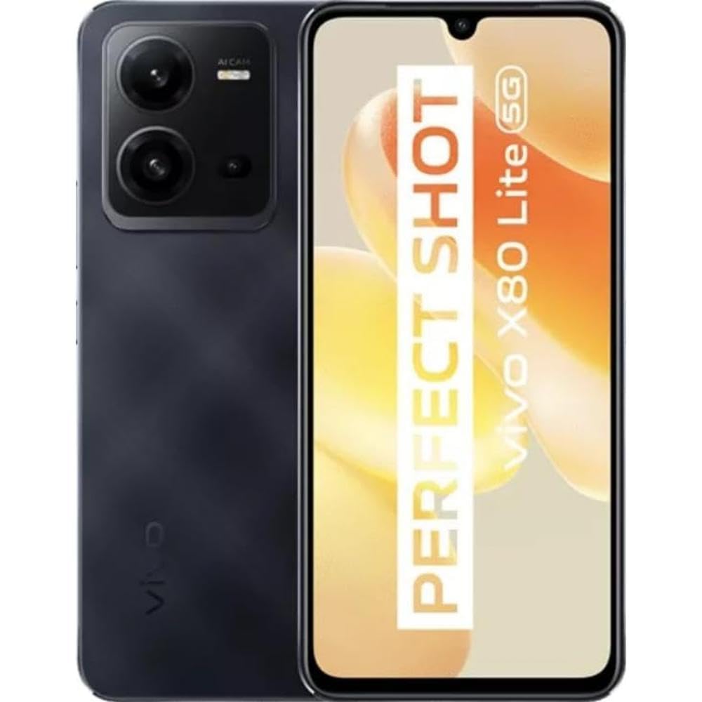 VIVO X80 Lite Smartphone 6.4 Inch 256GB RAM 8GB Dual SIM 5G Black