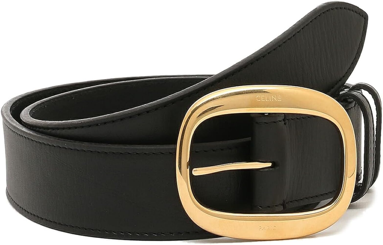 Amazon | [セリーヌ] ベルト 35mm O バックル ブラック レディース