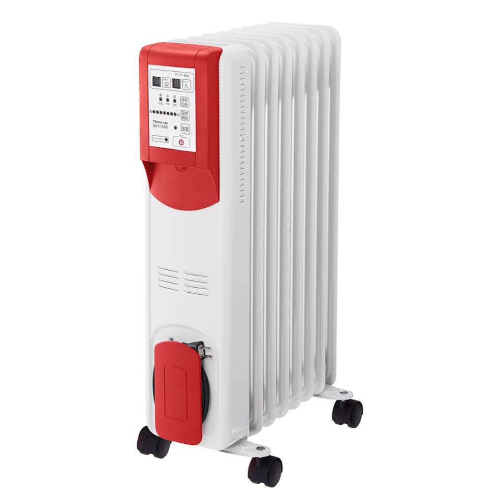 Amazon | Hidamari マイコン式 オイルヒーター(リモコン付) レッド OHT