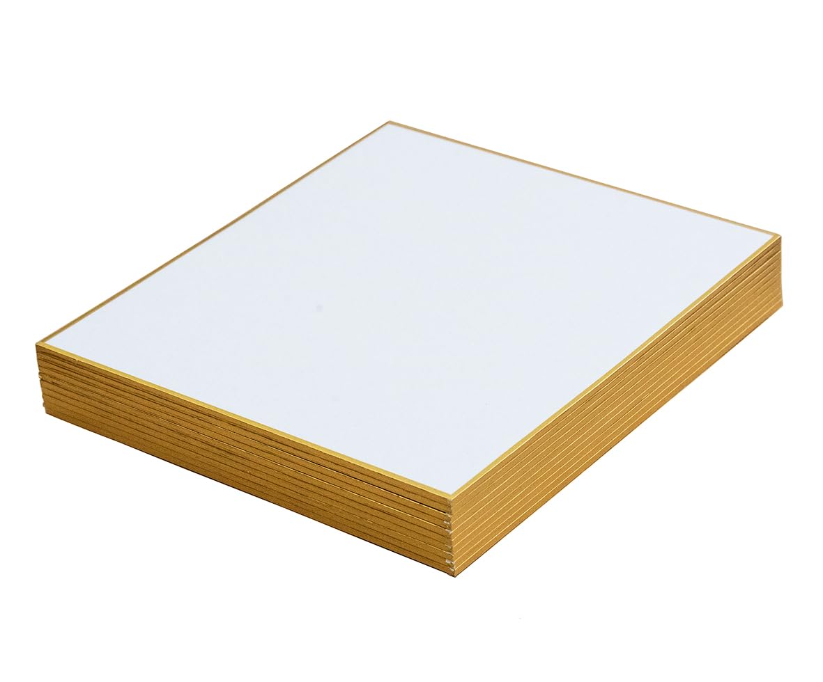 Amazon | 弘梅堂 ミニ色紙 1/4サイズ 寸松庵色紙 高級書画用 画仙紙