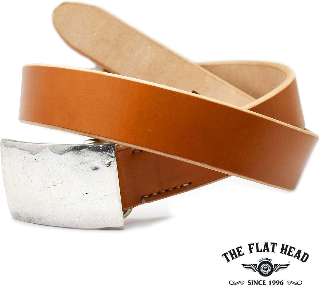 Amazon | [フラットヘッド] 本革 ベルト メンズ アメカジ FLAT HEAD
