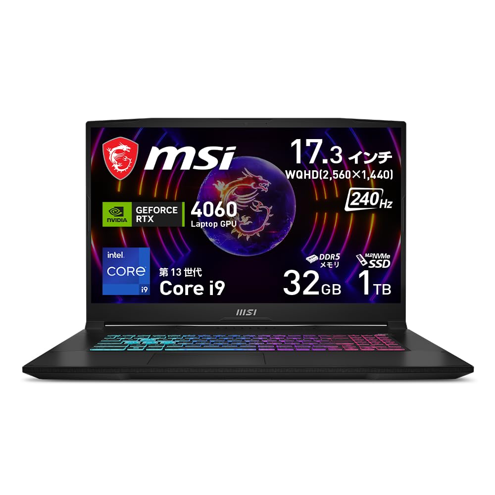 Amazon | 【最新第13世代Core i9 & RTX 4060搭載】 MSI ゲーミング