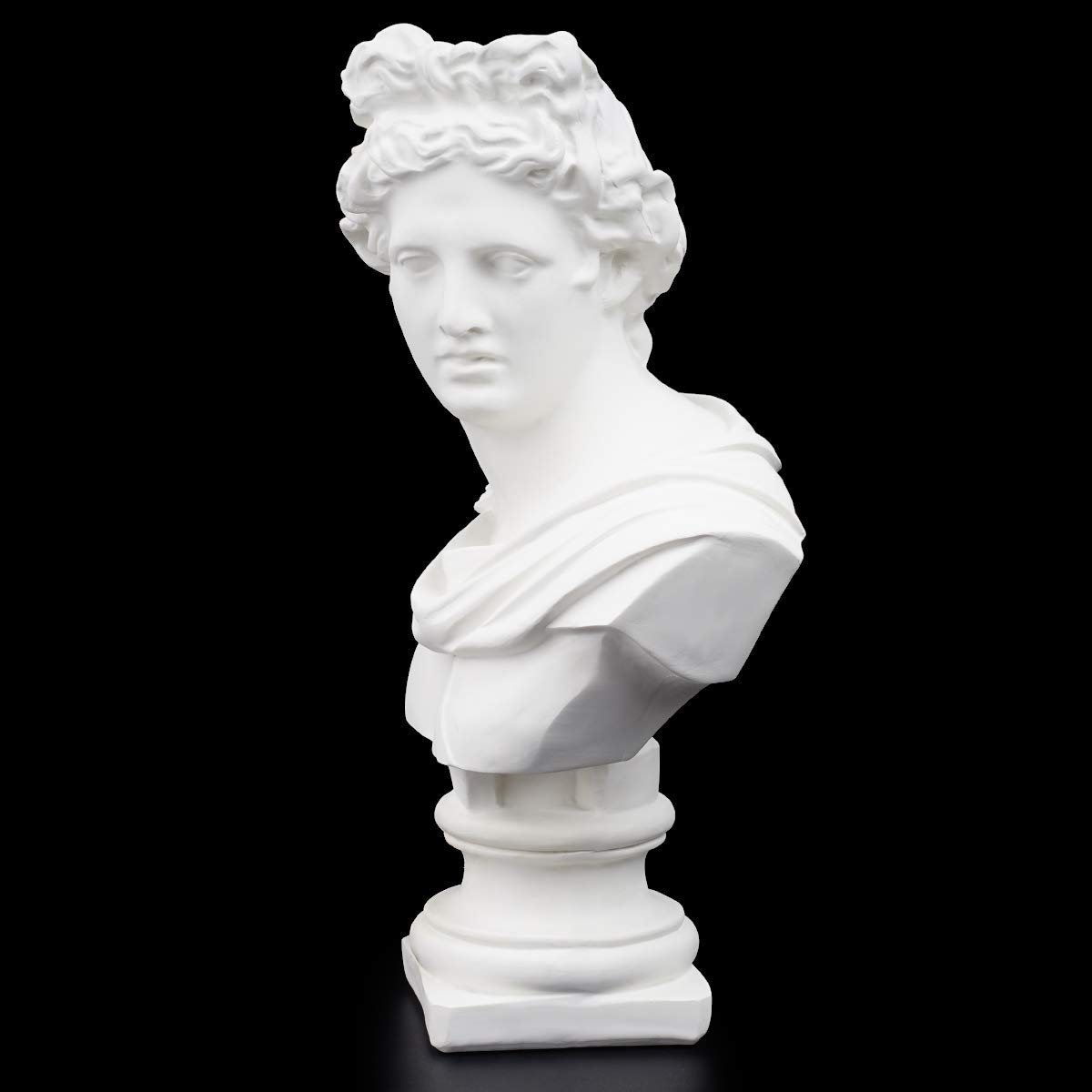 Amazon.co.jp: GOGOS 石膏像 樹脂製 アポロ Apollo胸像 大18.5*11*29.5