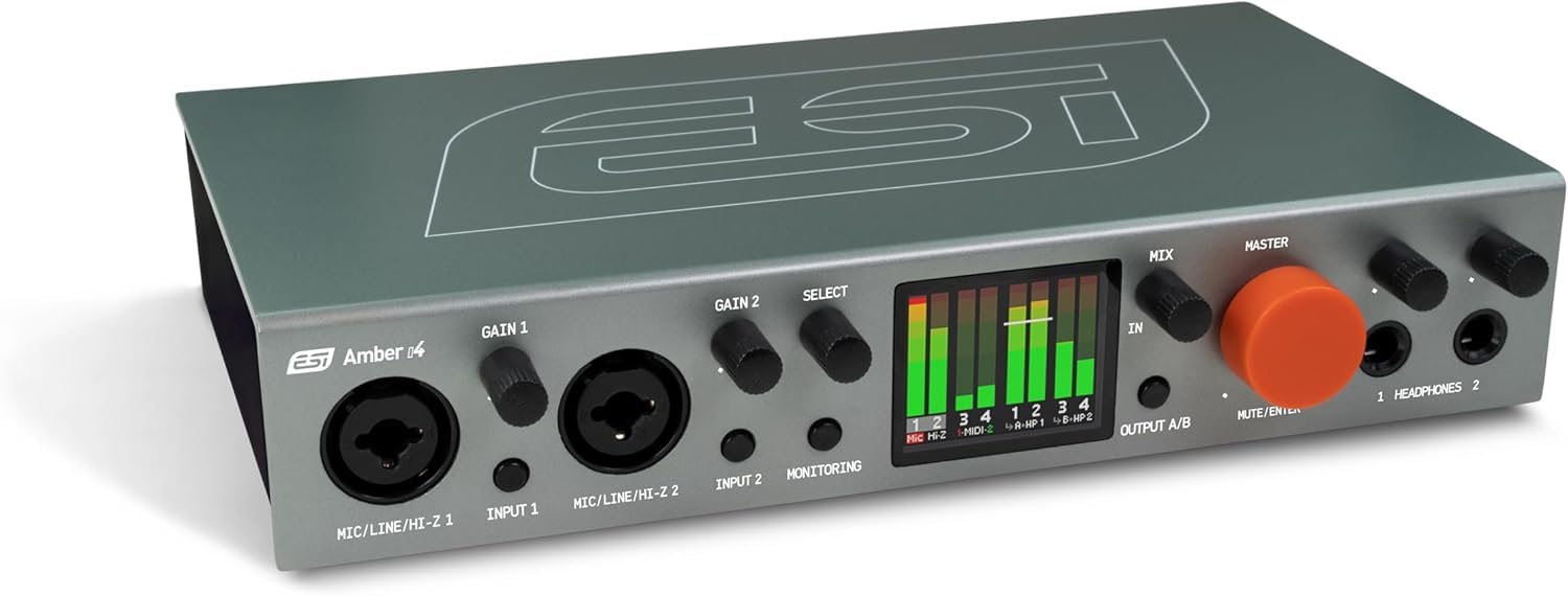Amazon | ESI Amber i4-24 bit/192 kHz対応 4イン/4アウト USB-C