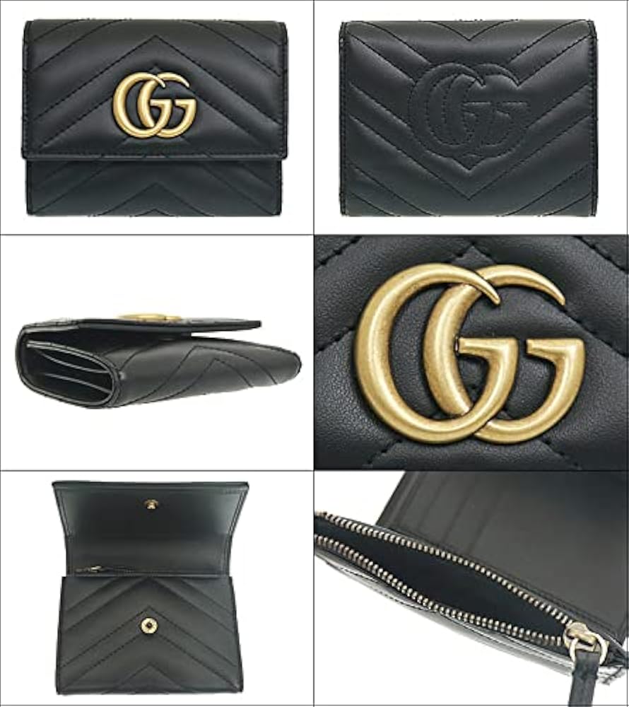 Amazon | [グッチ] 財布(三つ折り財布) 474802 DTD1T ブラック GG