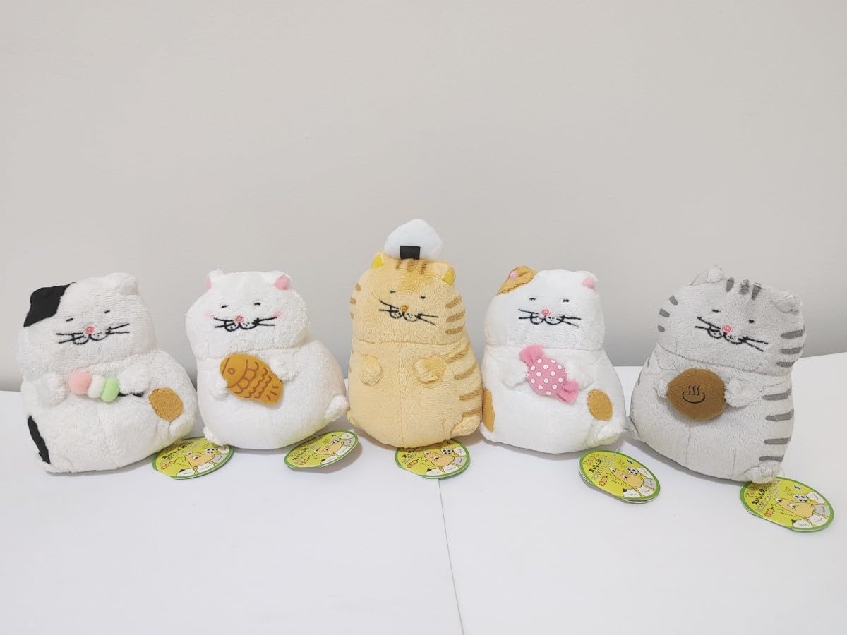 Amazon.co.jp: でぶねこ 食いしん坊 ミニスコ座りマスコット 全種類