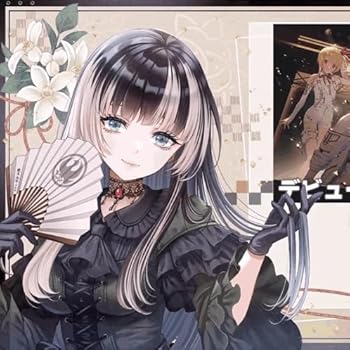 Amazon | [Stiksy] VTuber Juufuutei Raden 儒烏風亭らでん扇子