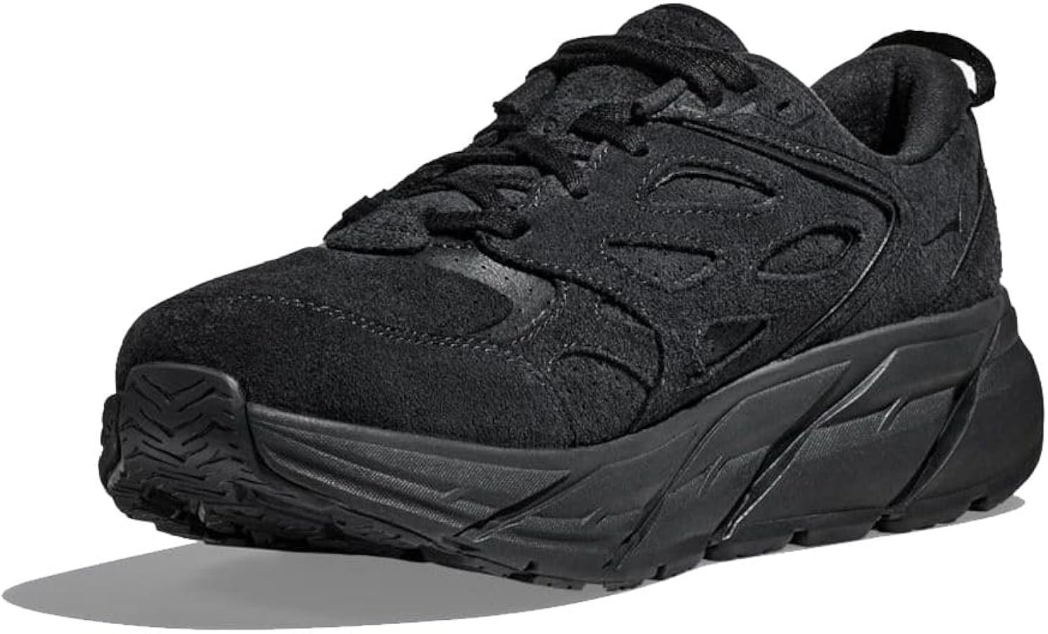 Amazon.com | Hoka Unisex Clifton L Suede Black/Black Men's 4.5