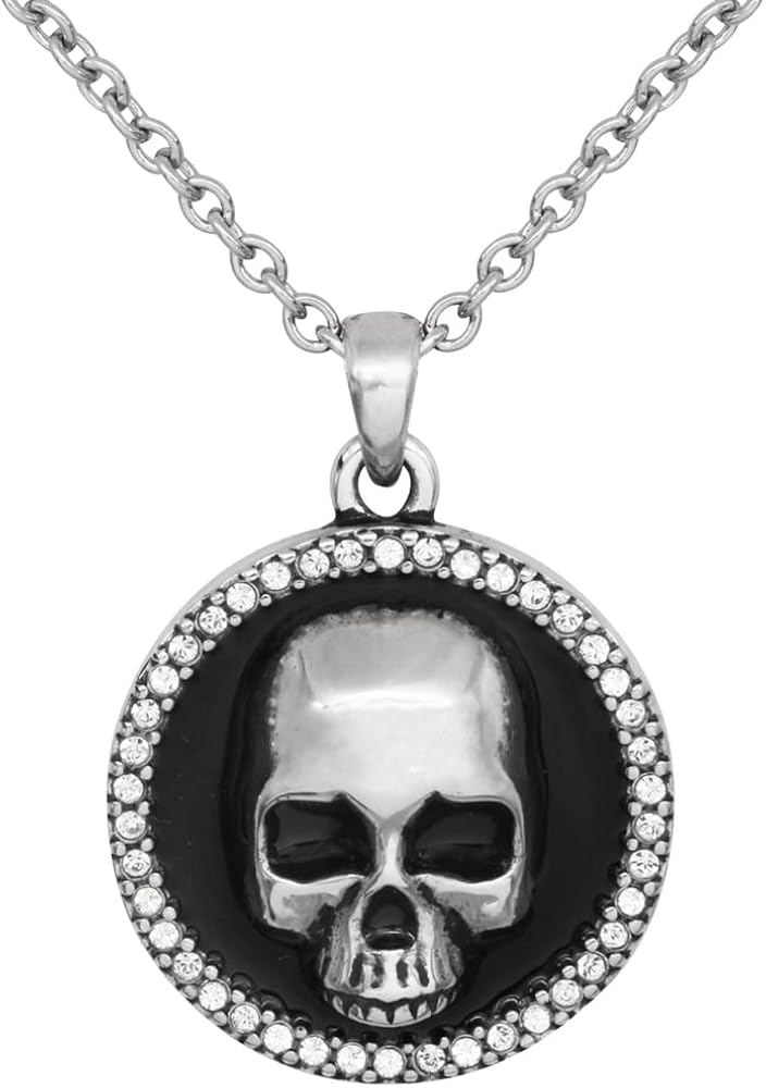 Amazon.com: Controse Skull Necklace - cool skull pendant with 42