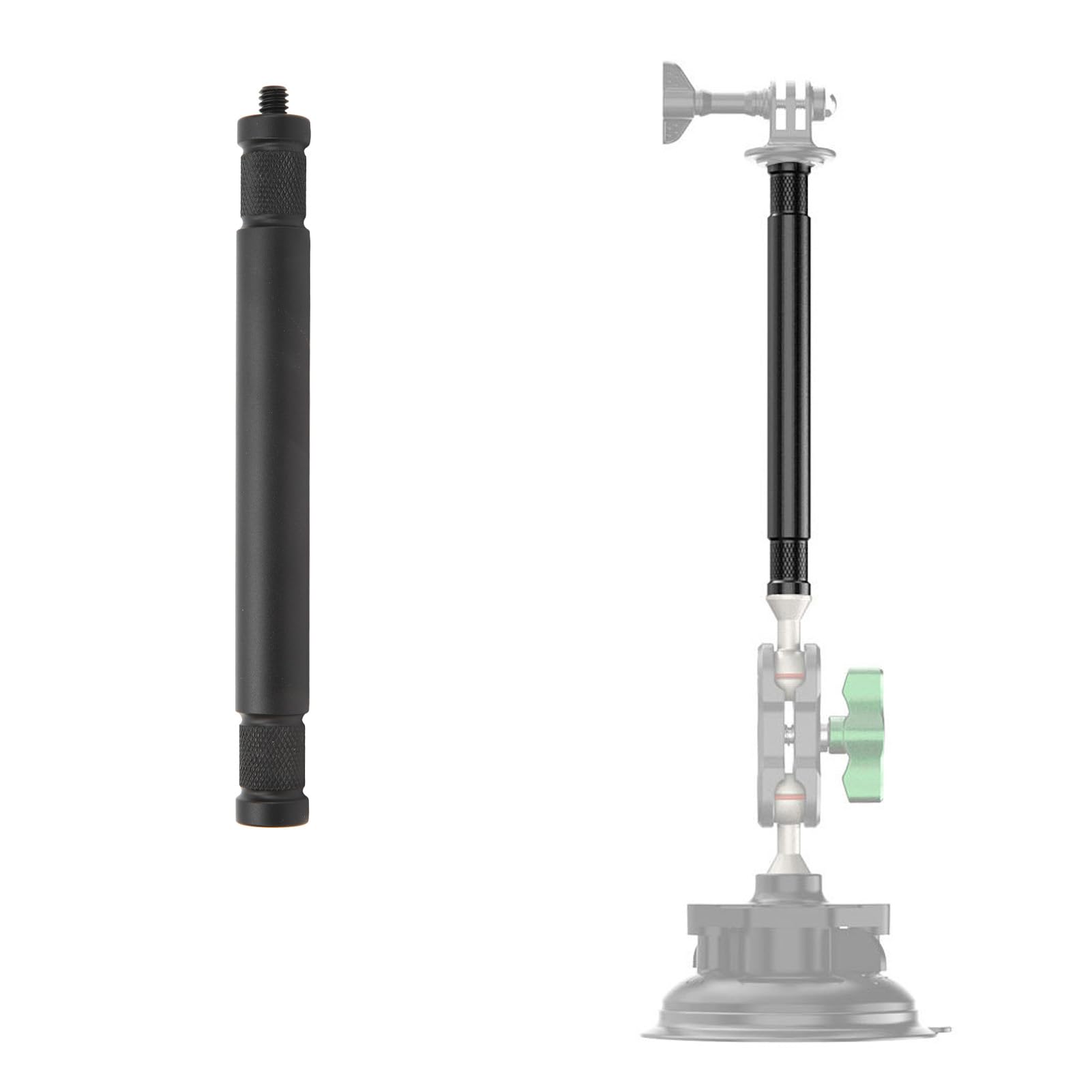 Amazon | 自撮り棒 延長棒 1/4インチネジ アルミ合金製 軽量 長さ15cm