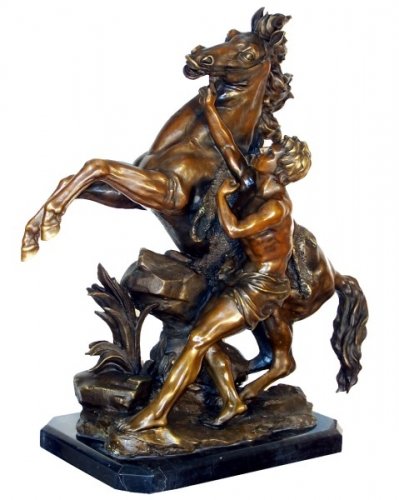 Amazon.co.jp: Kunst & Ambiente - 大きなブロンズ彫刻 - マルリーの馬