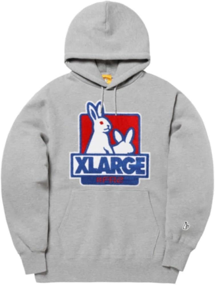Amazon.co.jp: FR2 × Fxxk Icon Hoodie グレー L パーカー : ファッション