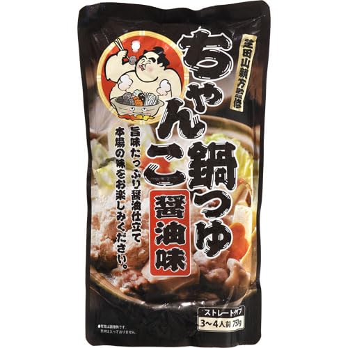 Amazon.co.jp: 桃光食品 芝田山親方監修 ちゃんこ鍋つゆ 醤油味 750g