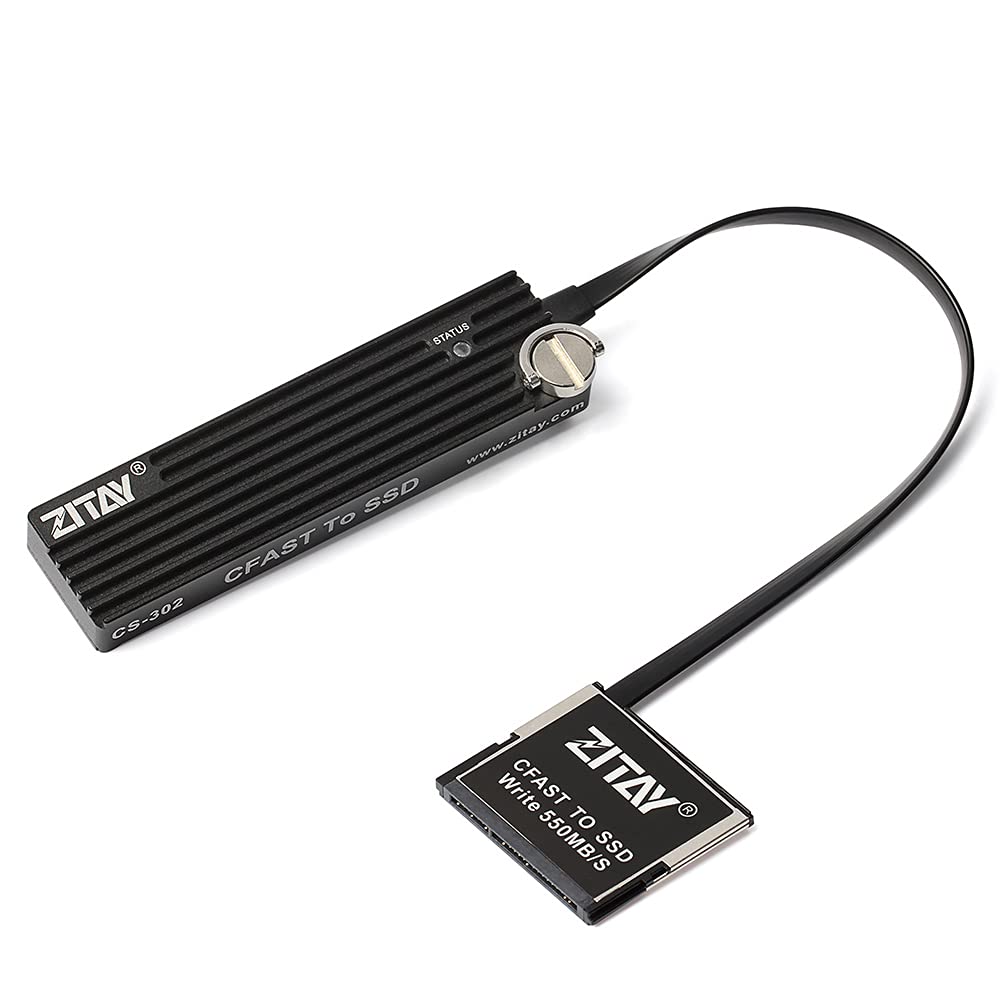 ZITAY CFAST to SSD Converter M.2 SATA SSD Hard Drive Card Adapter