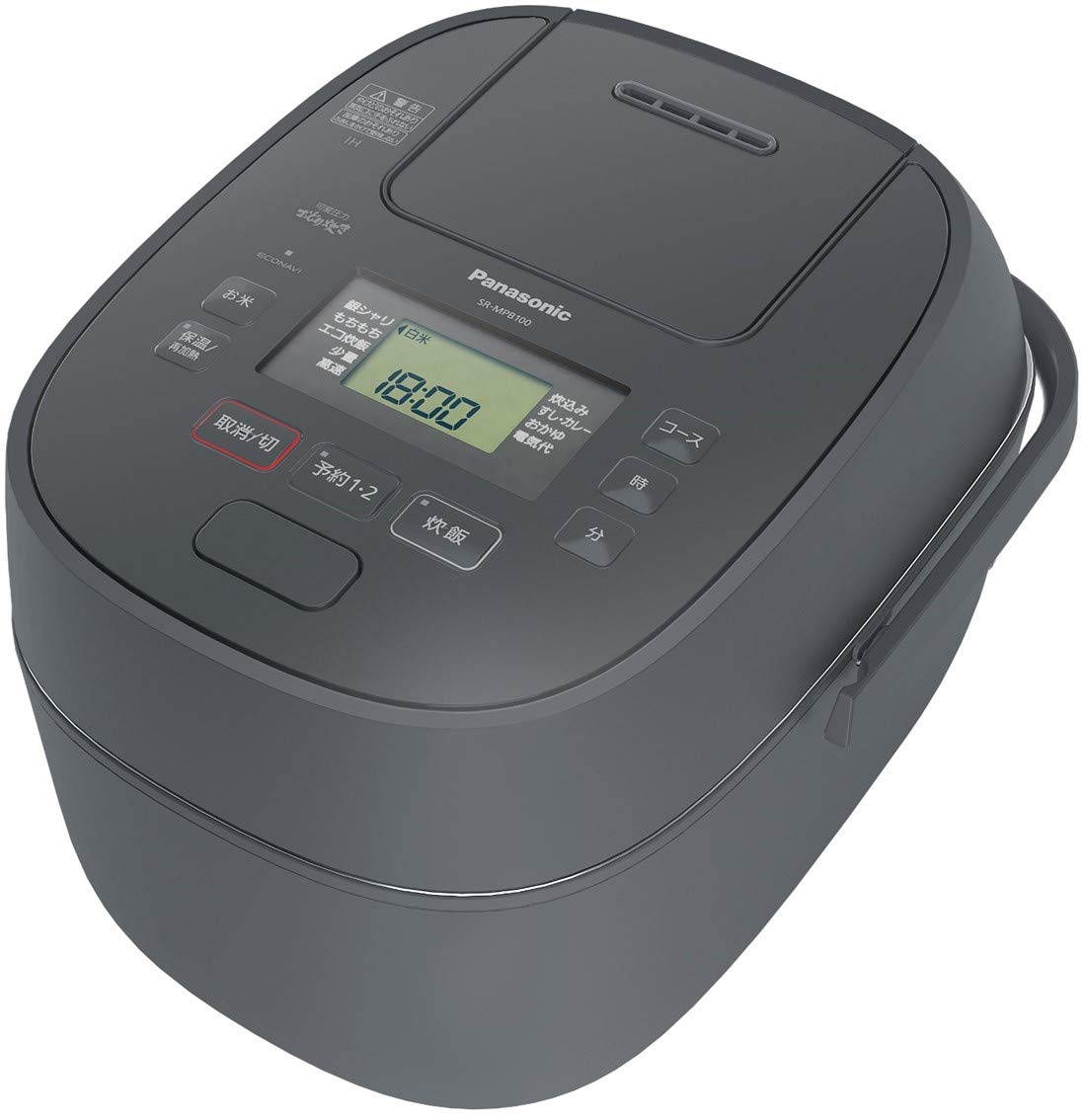 Amazon | パナソニック 炊飯器 5.5合 可変圧力IH式 おどり炊き グレー
