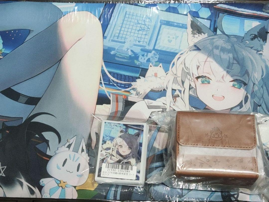 Amazon.co.jp: 白上フブキ活動4周年記念 プレイマット、デッキケース