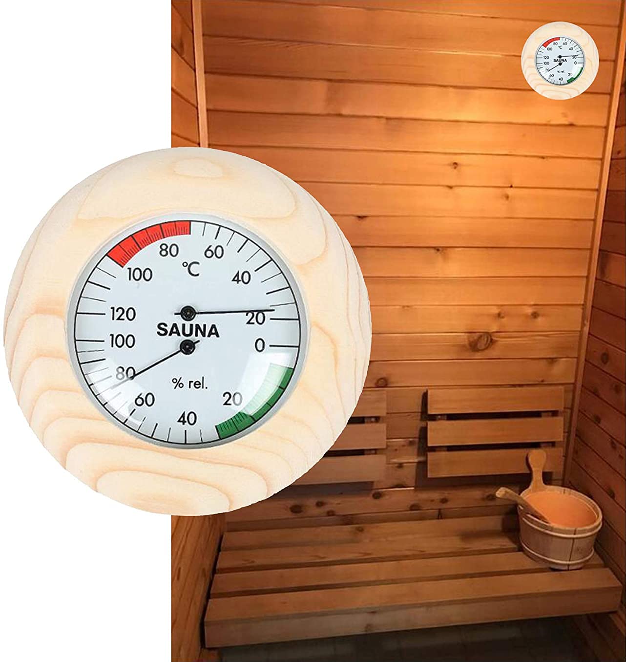 Amazon.co.jp: SDFOOWESD サウナ 時計 サウナ 温度計 sauna