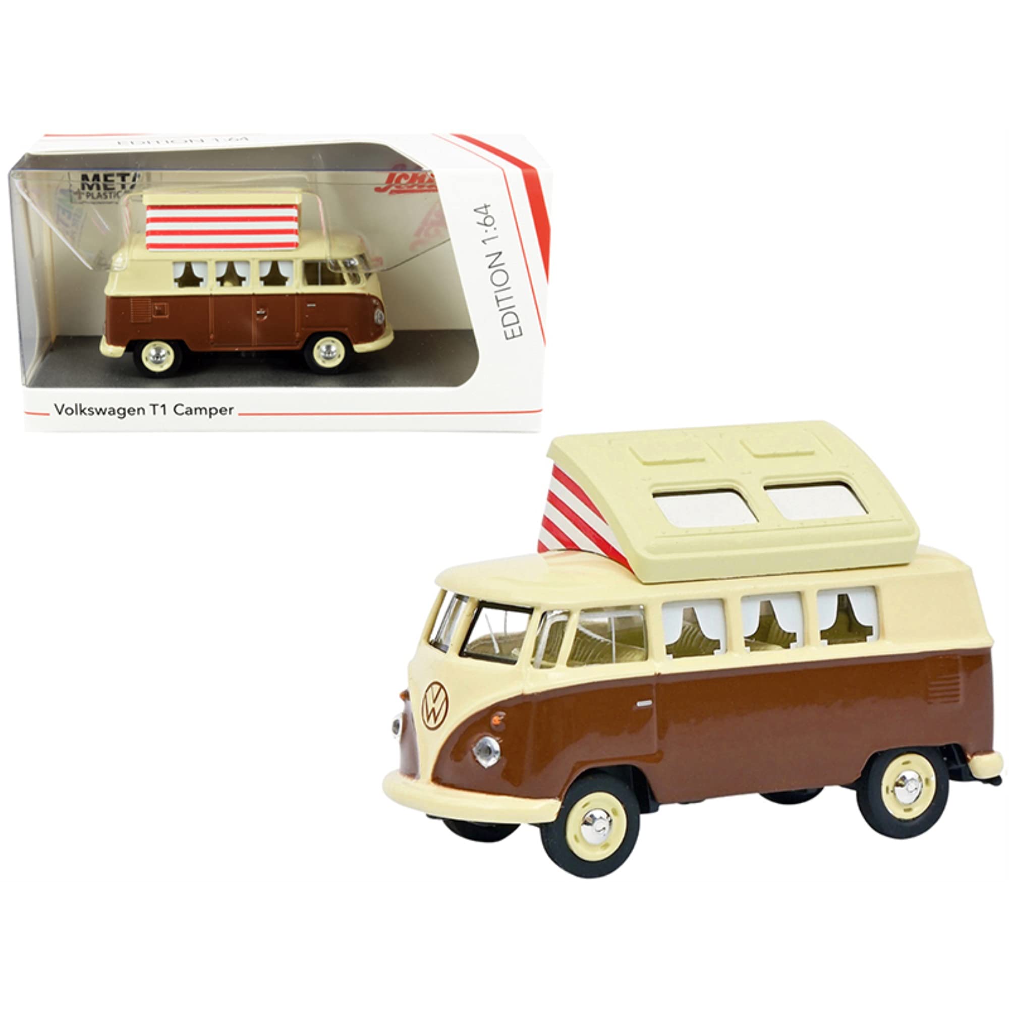 Amazon.com: VW T1 Camper Bus with Pop-Top Roof Brown and Cream 1