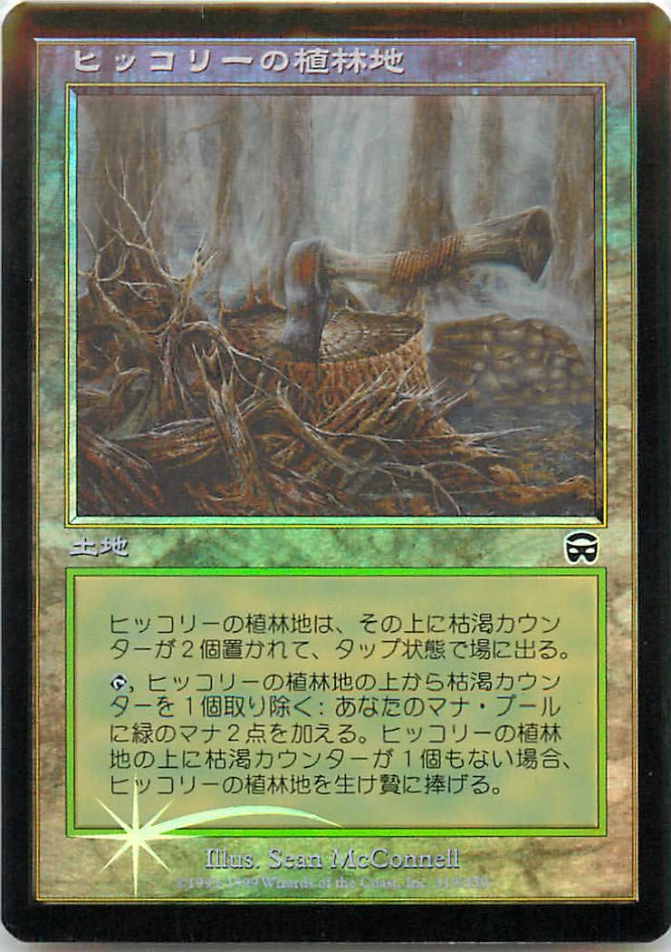 ヒッコリーの植林地 Hickory Woodlot 日本語 foil MTG MTG【Foil】MMQ