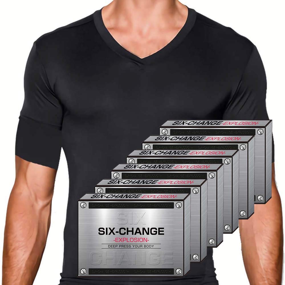 Amazon | SIX-CHANGE【限定6枚セット】 加圧シャツ 加圧