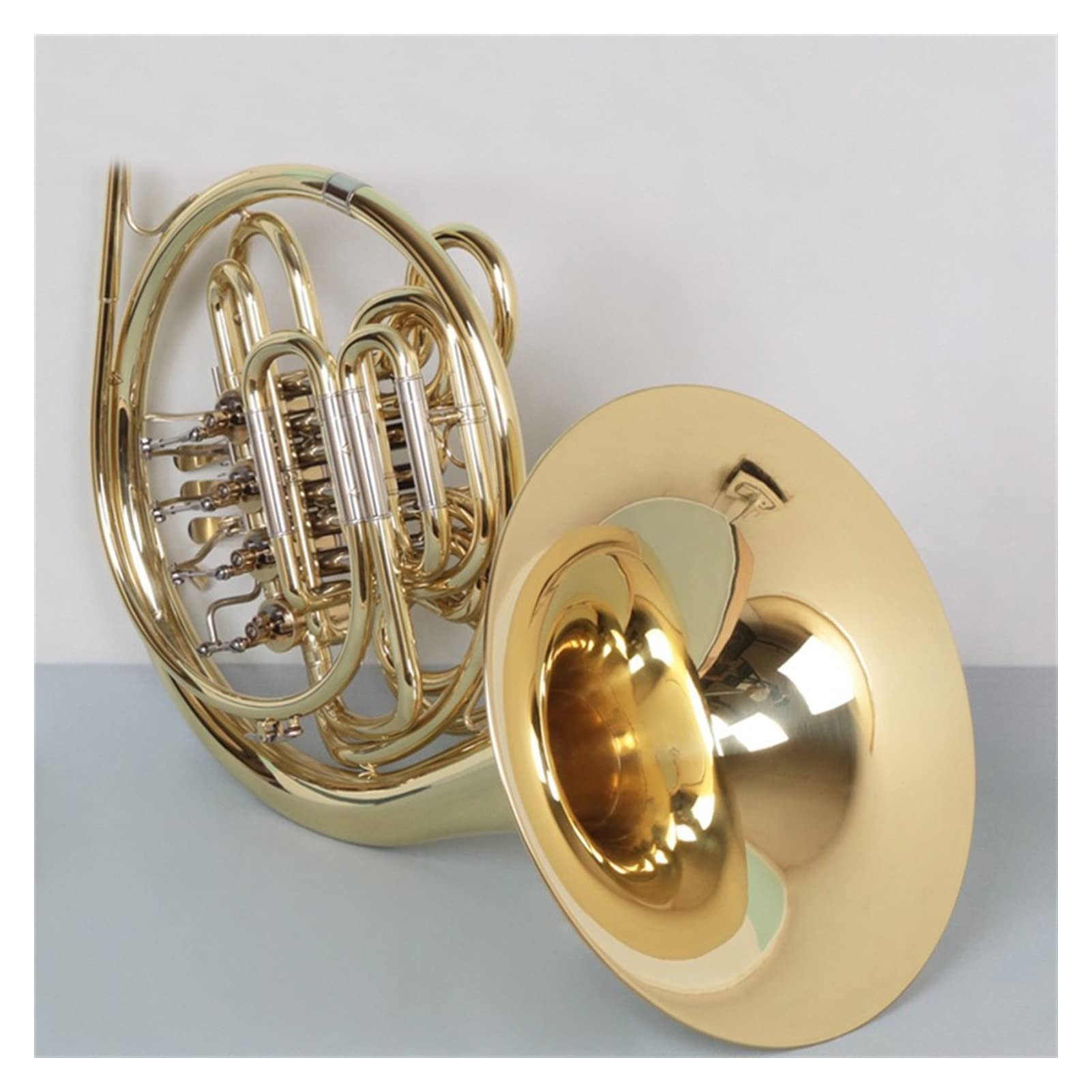 Amazon | ホルン B / F調整可能な2列4ボタンロータリーバルブ