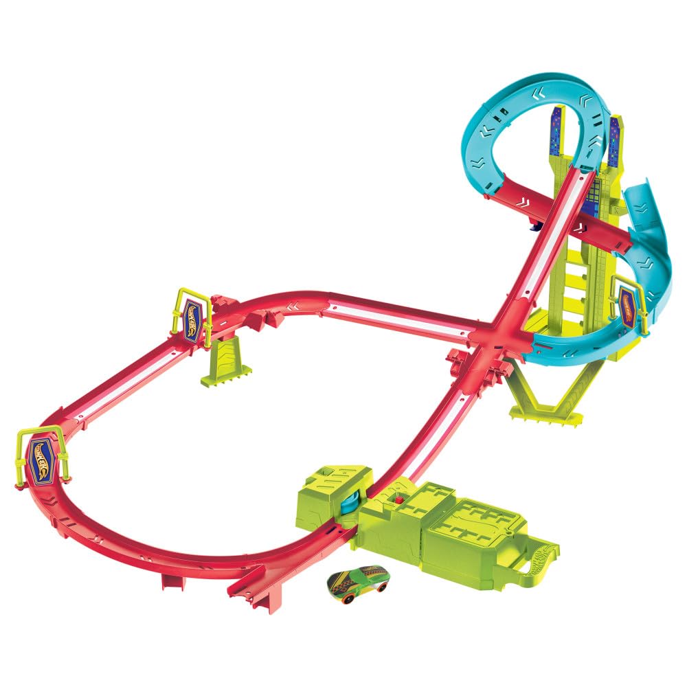 Amazon.co.jp: Mattel Hot Wheels Neon Speeders Speed Circuit