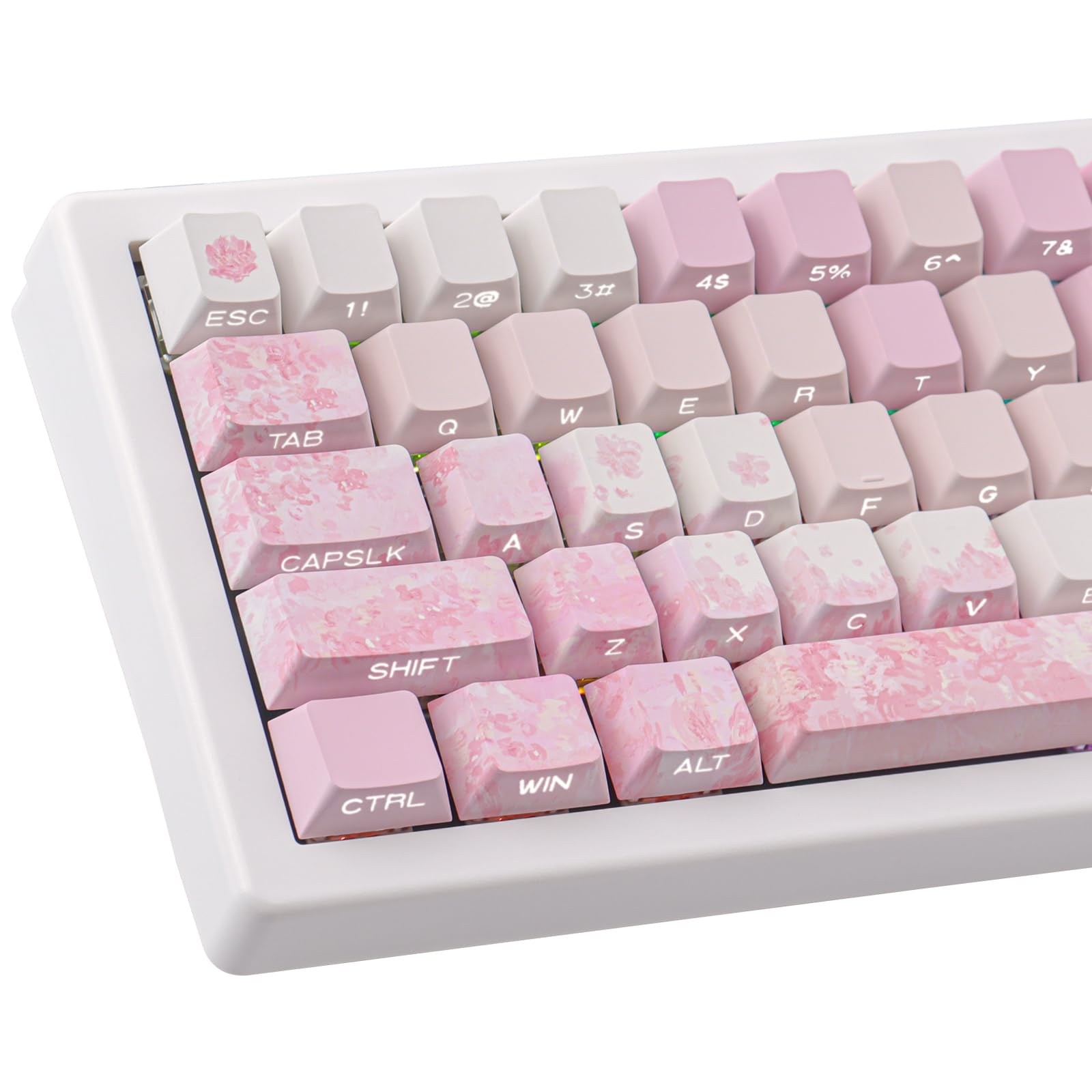 Amazon.com: Tsungup Keycaps Cherry Blossom Tie-Dye Keycap Set