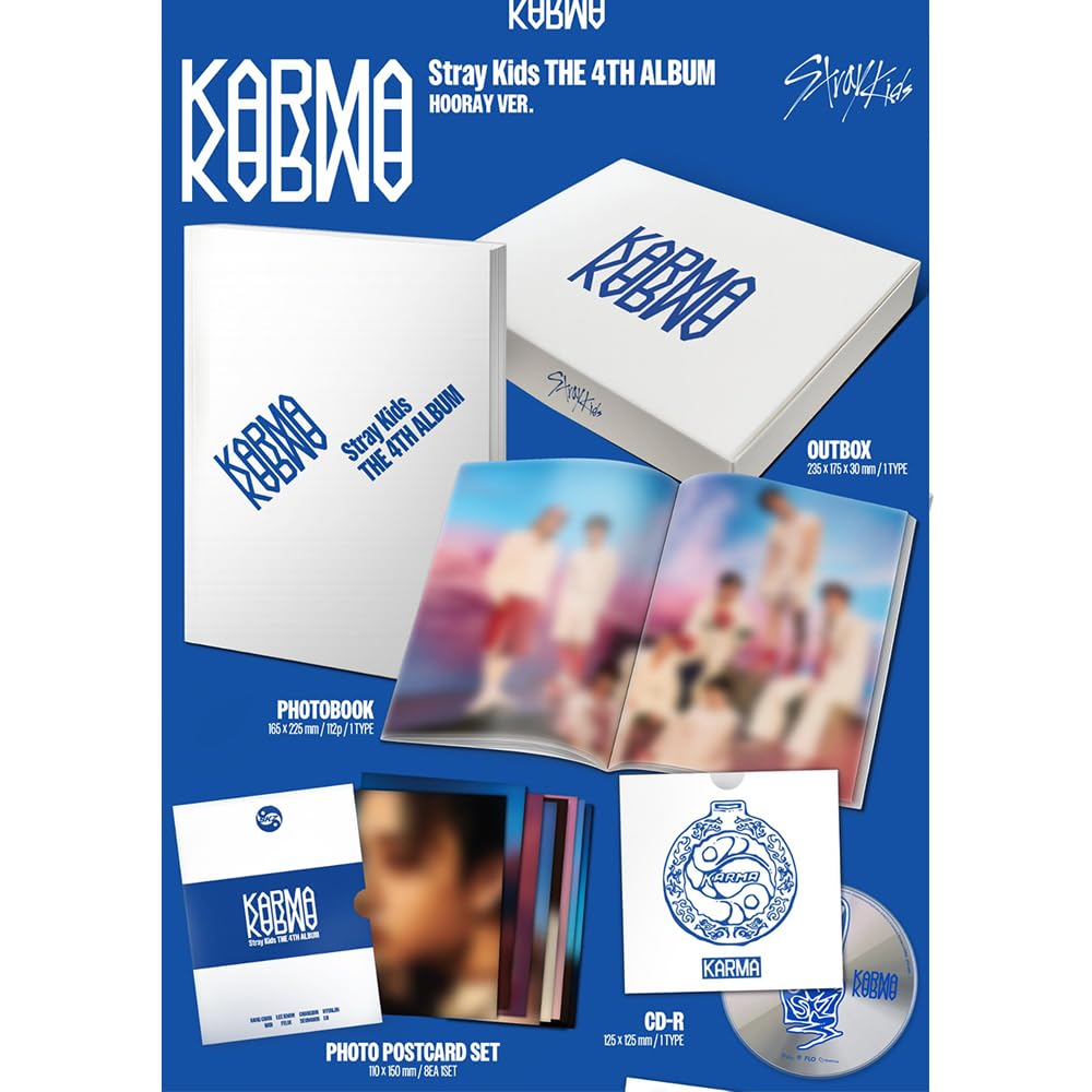 Amazon.com: STRAY KIDS KARMA [CEREMONY Ver.] 4th Album + Pre-Order