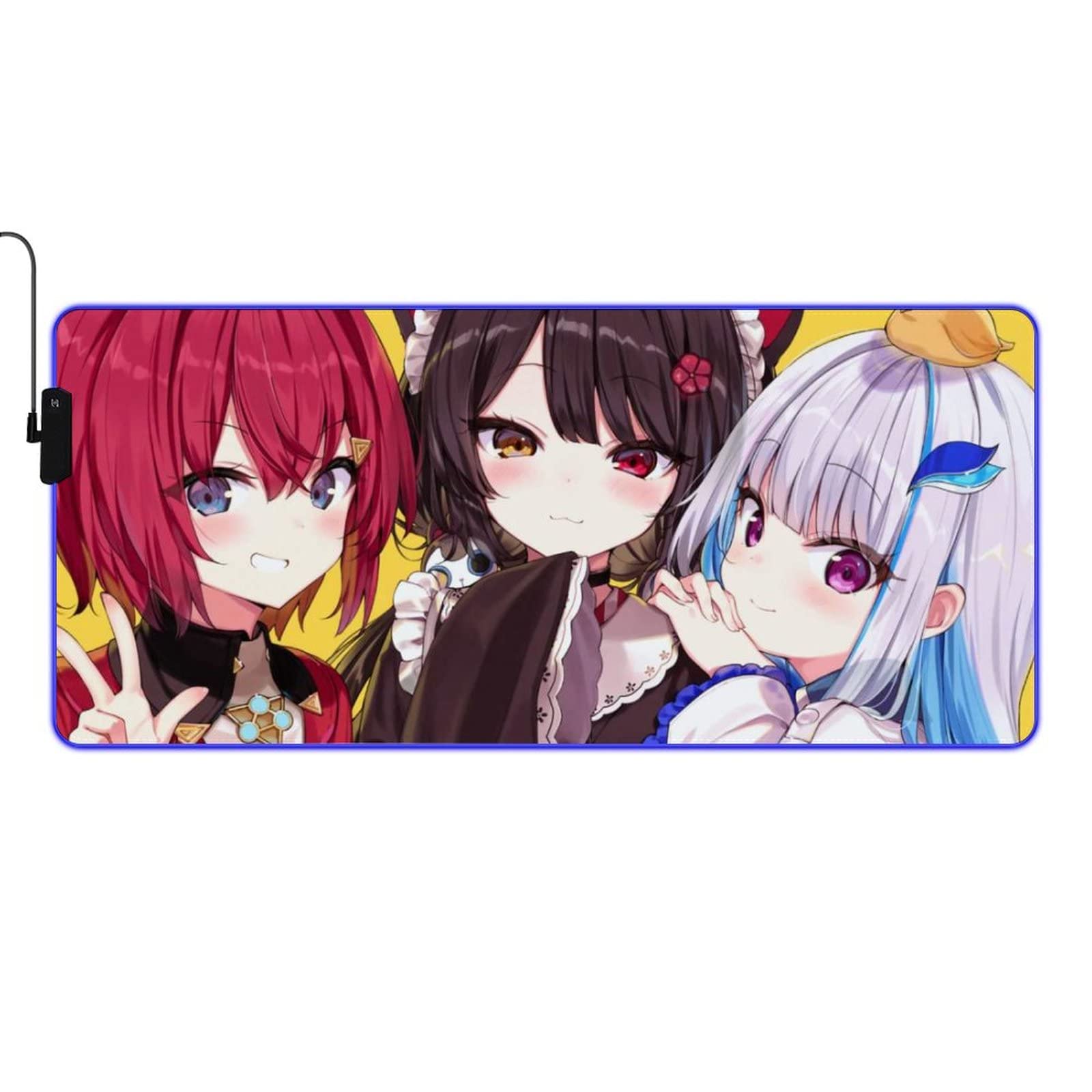 もちもち亭 プレイマット さんばか (アンジュ、戌亥とこ、リゼ) C97