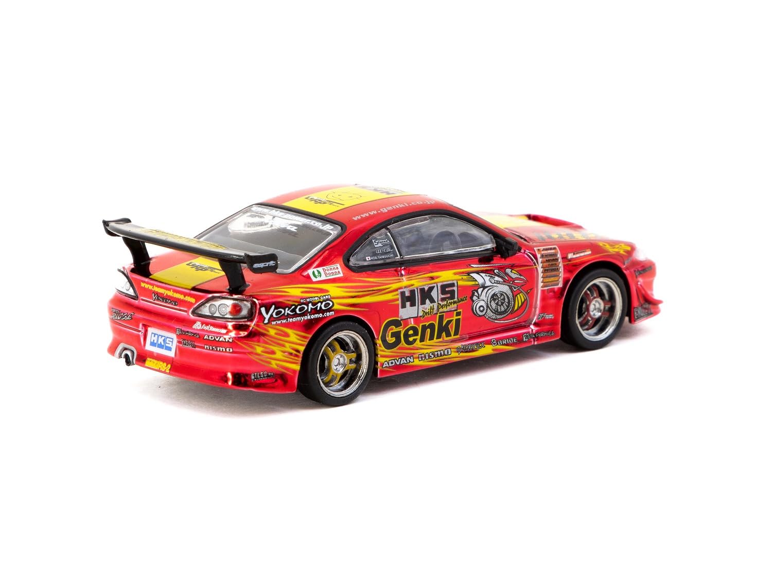 Amazon | TARMACWORKS 1/64 HKS Hiper Silvia RS-2 Chrome Red Special