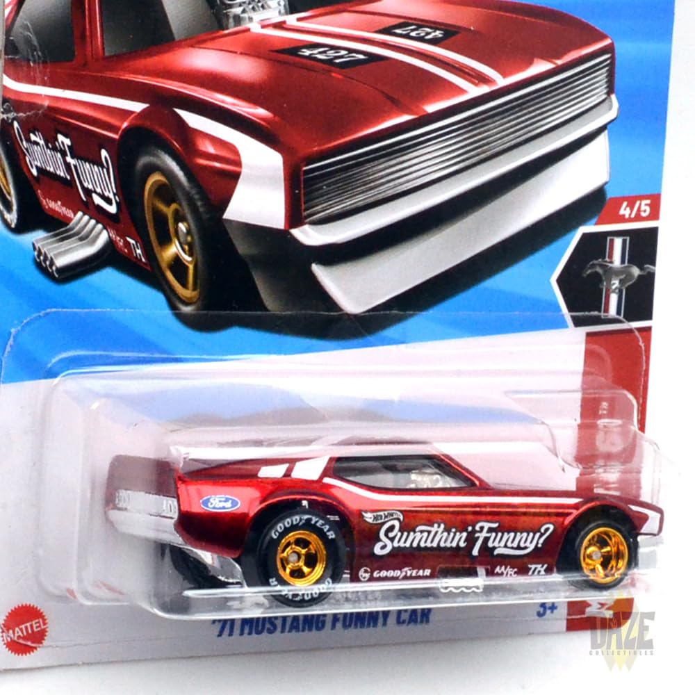 Amazon | MATTEL HOTWHEELS 1/64 scale '71 MUSTANG FUNNY CAR - 2025