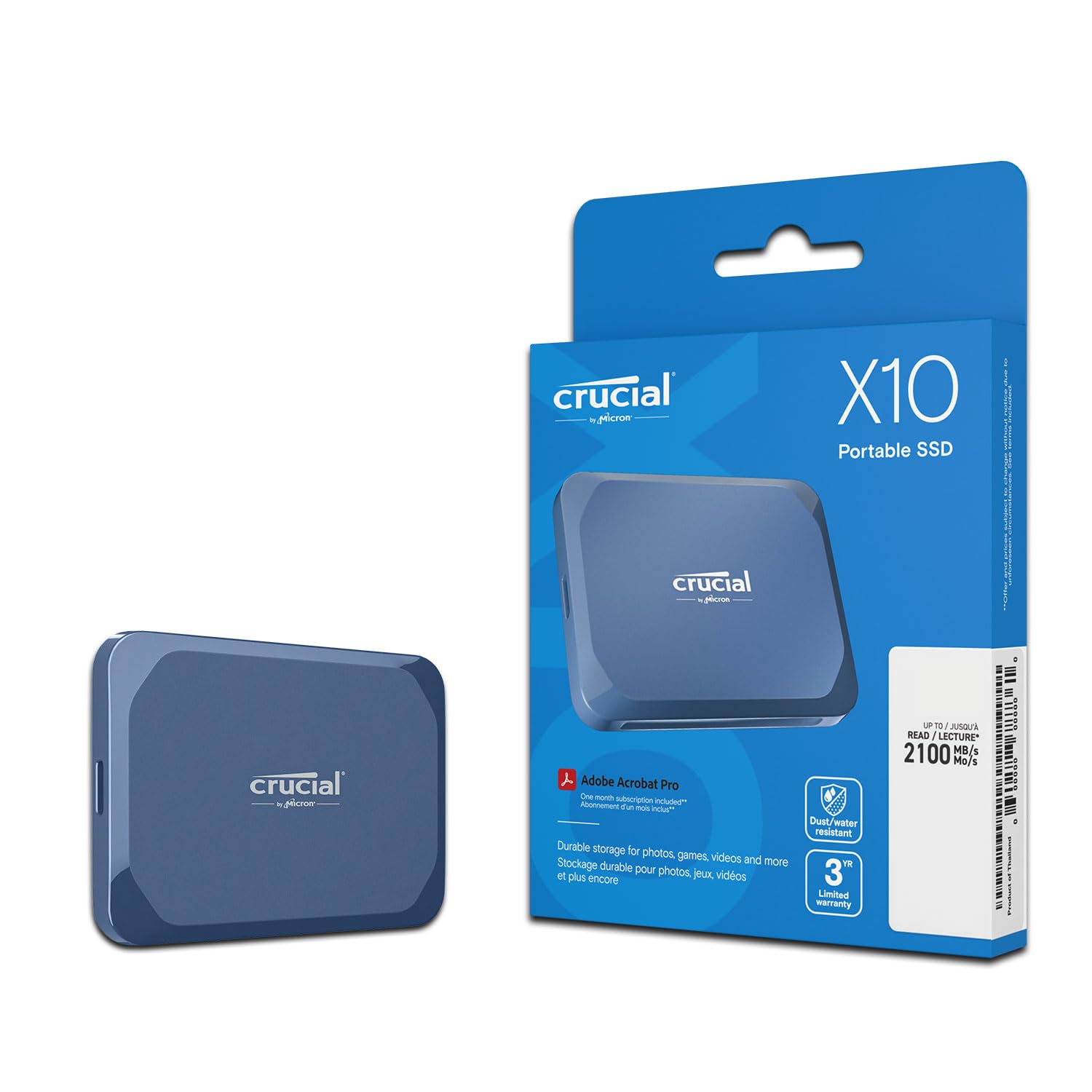 Amazon | Crucial(クルーシャル) X10 外付け SSD 6TB USB3.2/Type-C