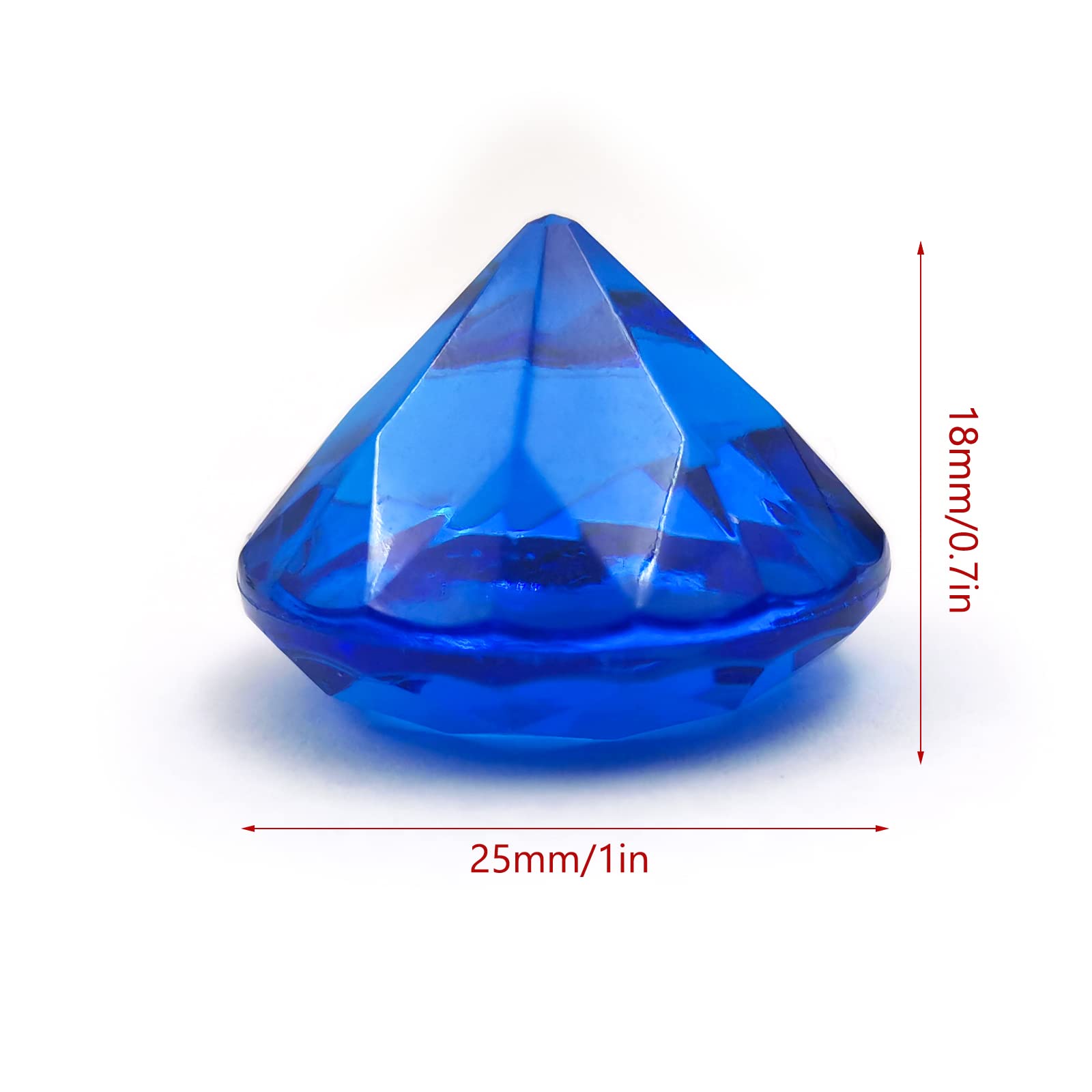 Amazon.co.jp: XHKDSYMC アクリルダイヤモンド宝石 100個 ブルー