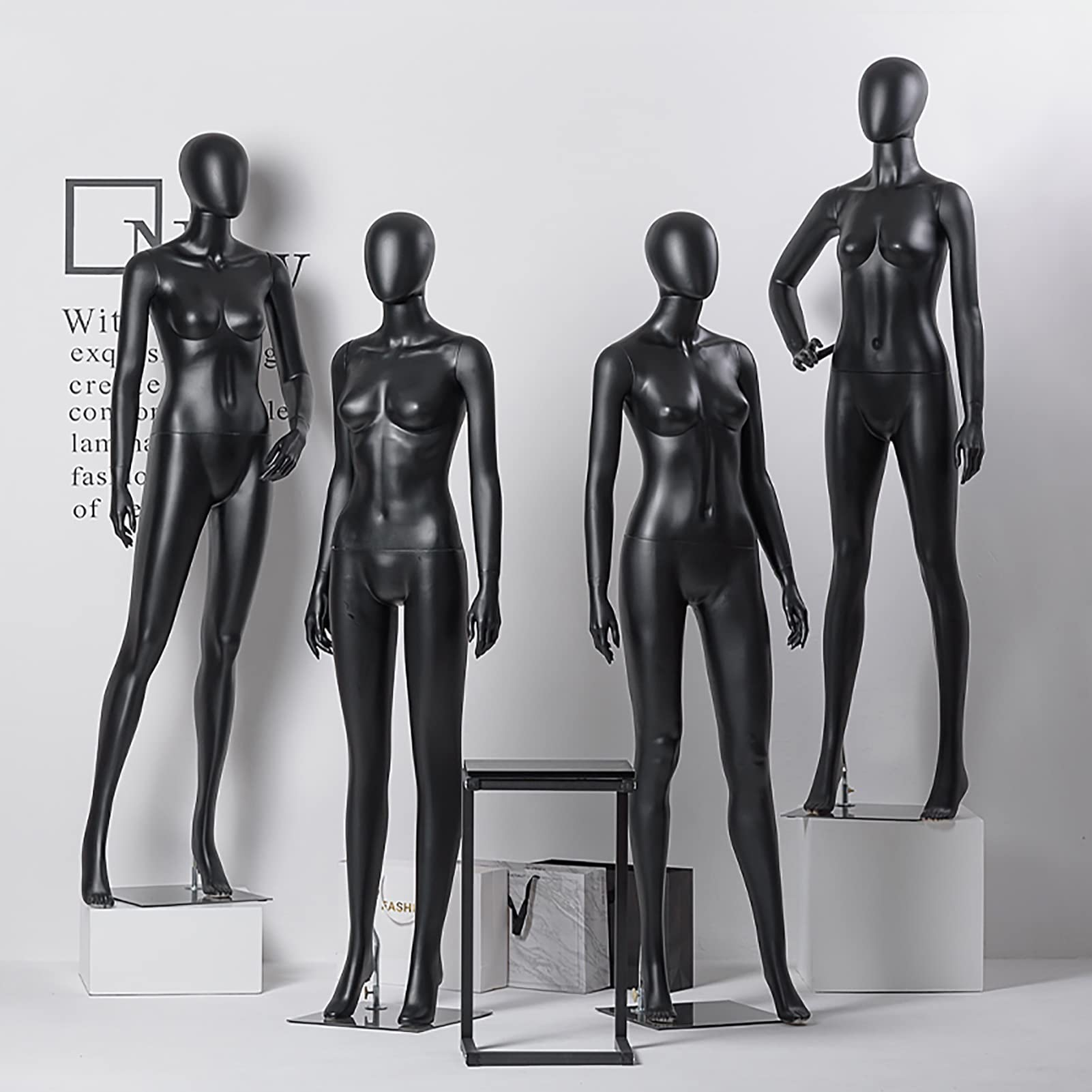 Amazon.co.jp: マネキン 腕と脚のある女性の黒いマネキン全身、小売店