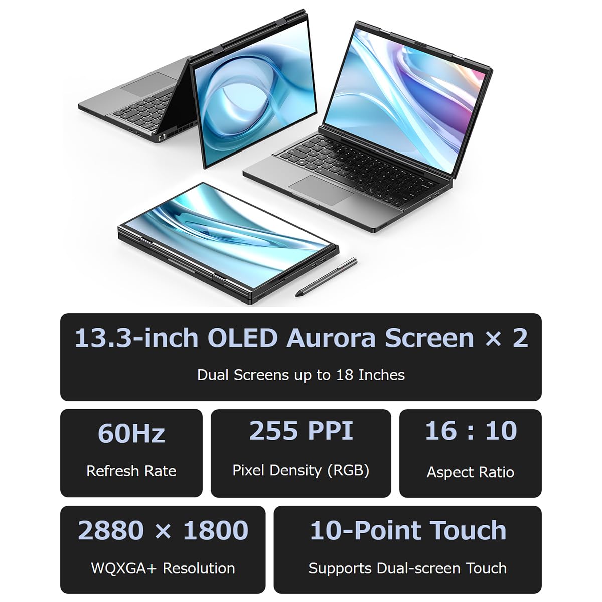 Amazon.co.jp: GPD DUO 2画面ノートPC メモリ64GB ストレージ2TB