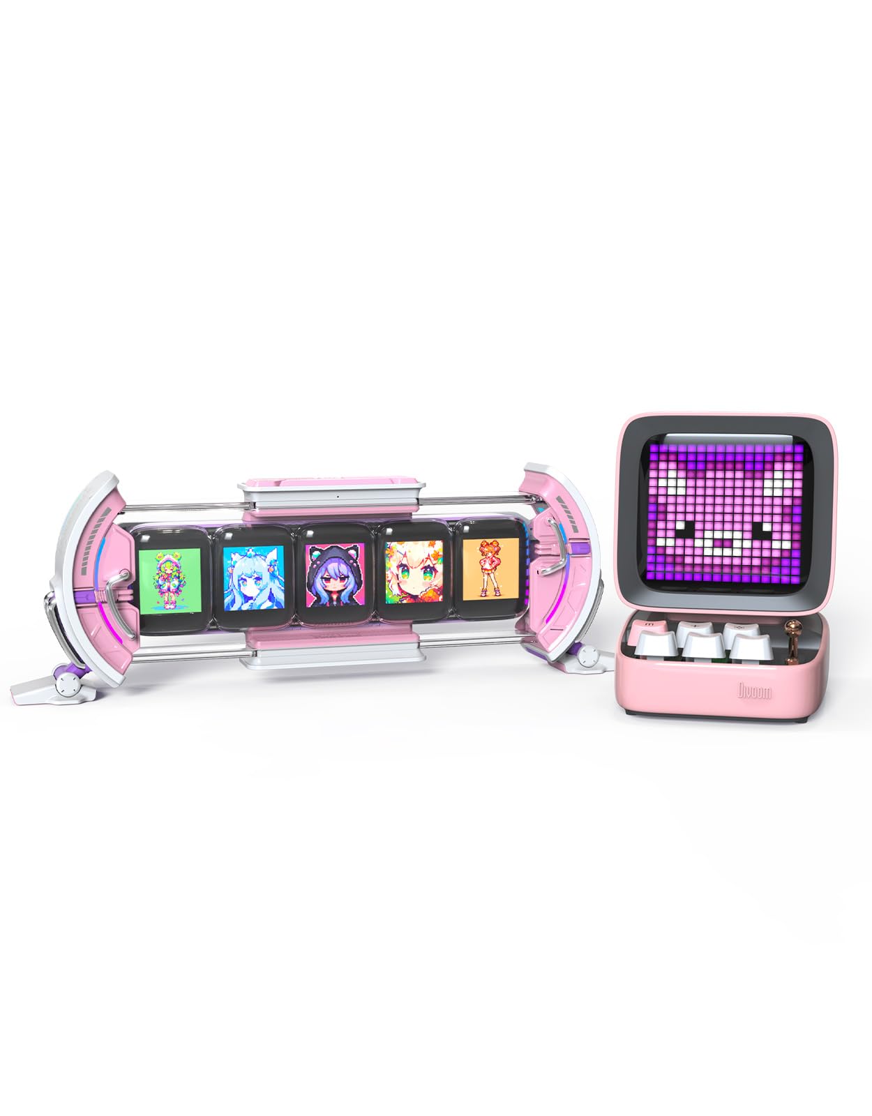 Amazon.com: Divoom Ditoo Pink+Times Gate Pink - Cute Pixel Display