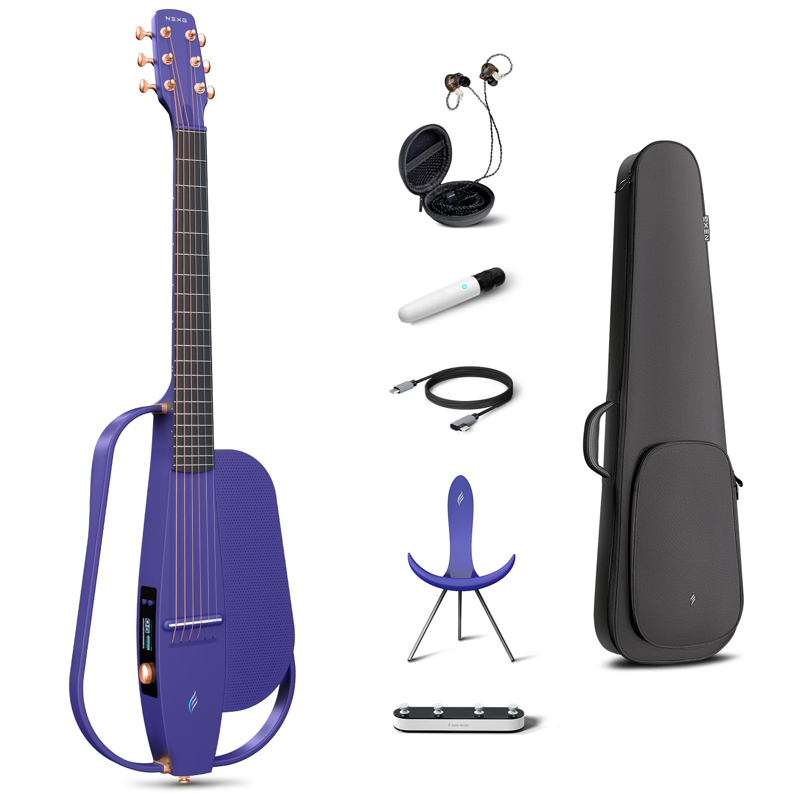 Amazon.com: Enya NEXG 2 Acoustic-Electric Guitar Carbon Fiber