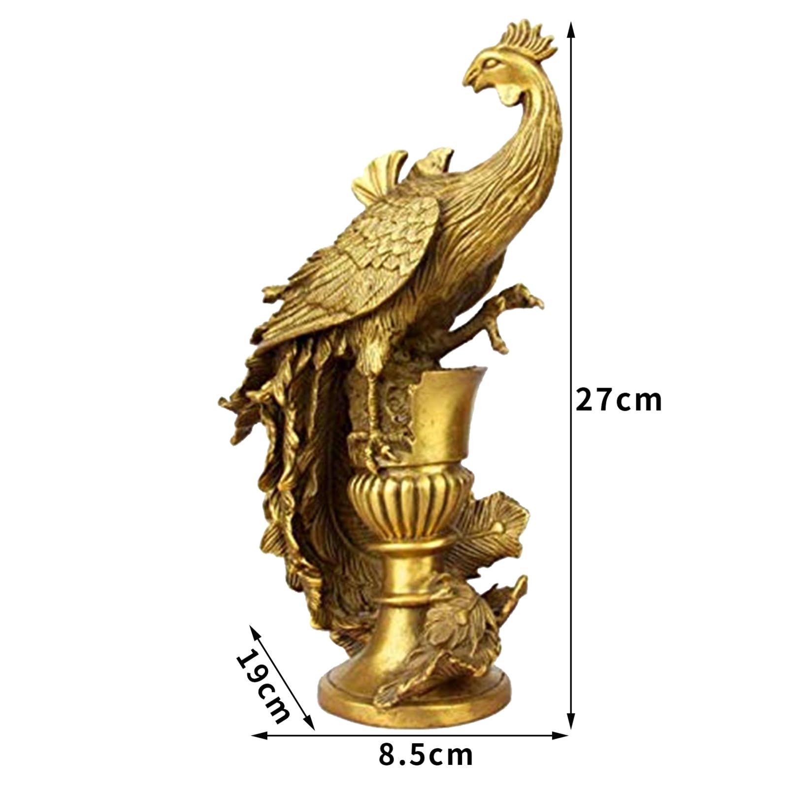 Amazon.co.jp: （イスイ）YISHUI 風水 銅製 鳳凰 鳥の王 飾り物 風水