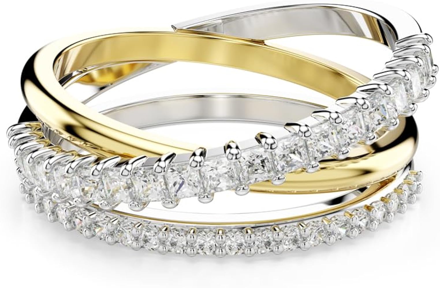 Amazon.com: Swarovski Hyperbola Ring, Mixed Cuts, Clear, Mixed