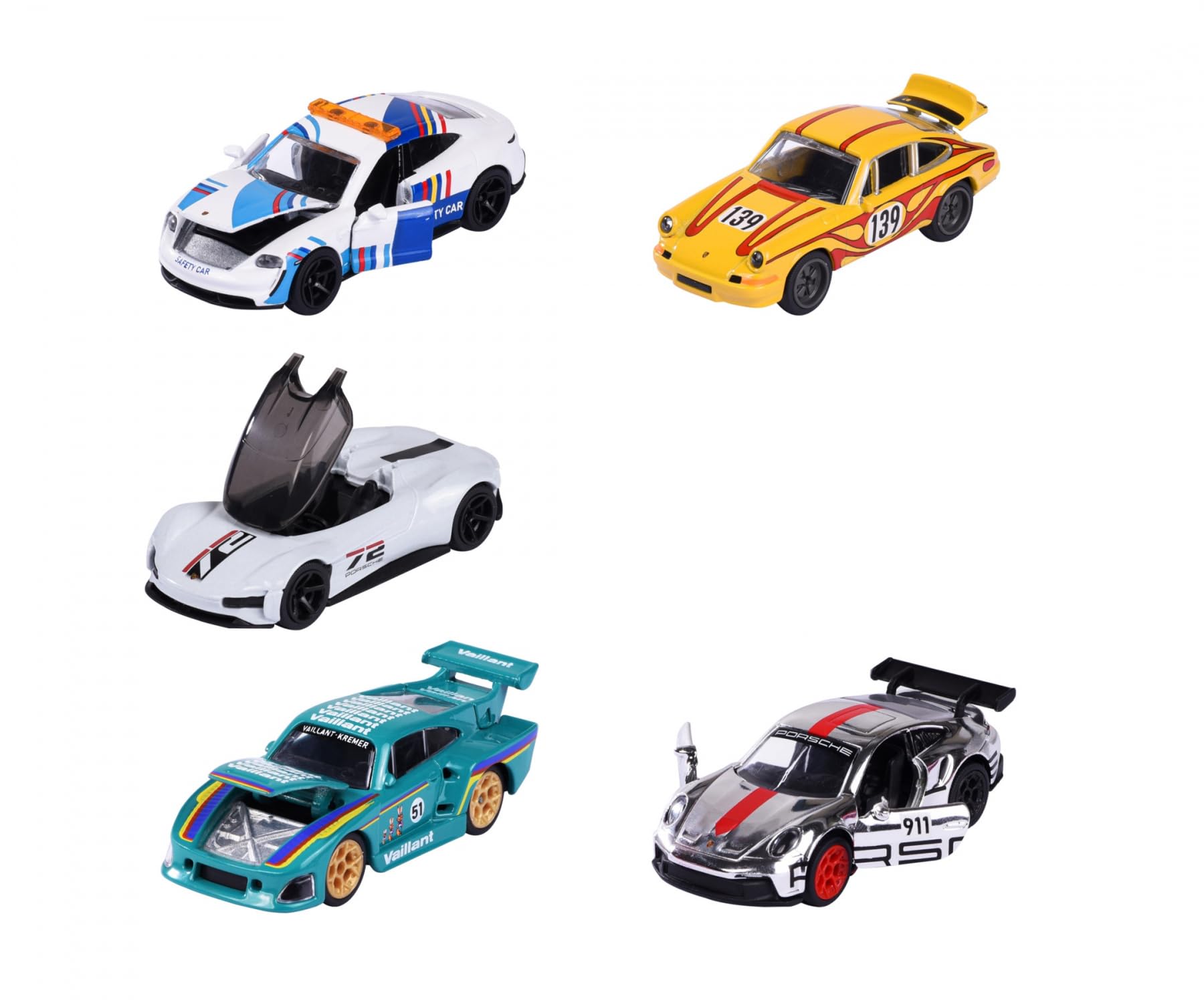 Amazon | マジョレット 1/64 ポルシェ ミニカー デラックス アソート 5