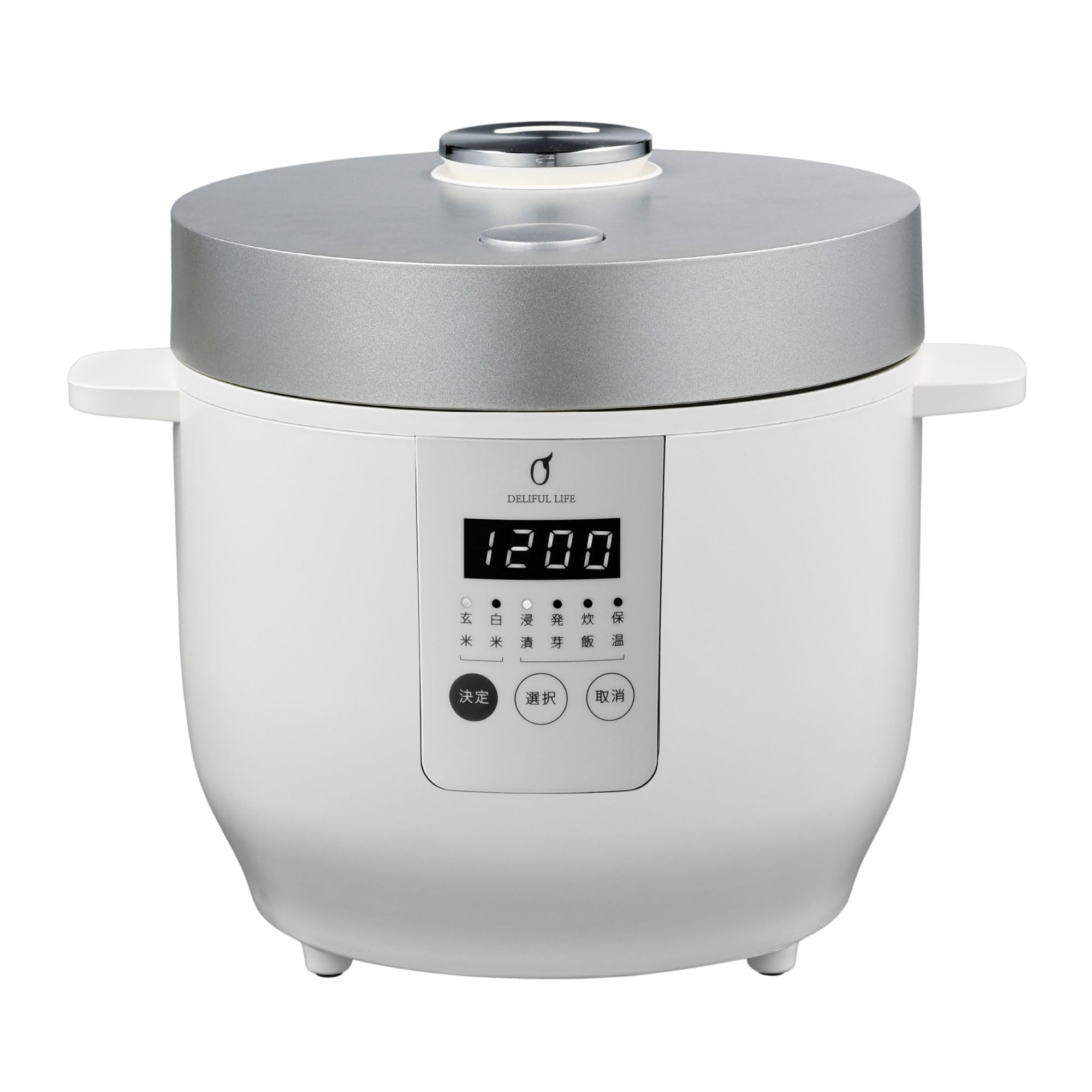 Amazon | 発芽玄米炊飯器 3合炊き ELM-102 | DELIFUL LIFE | 炊飯器 通販