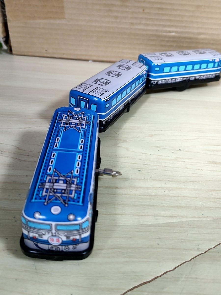 Amazon.co.jp: ブルートレイン 寝台特急 三輌連結 三幸製作所 ブリキ