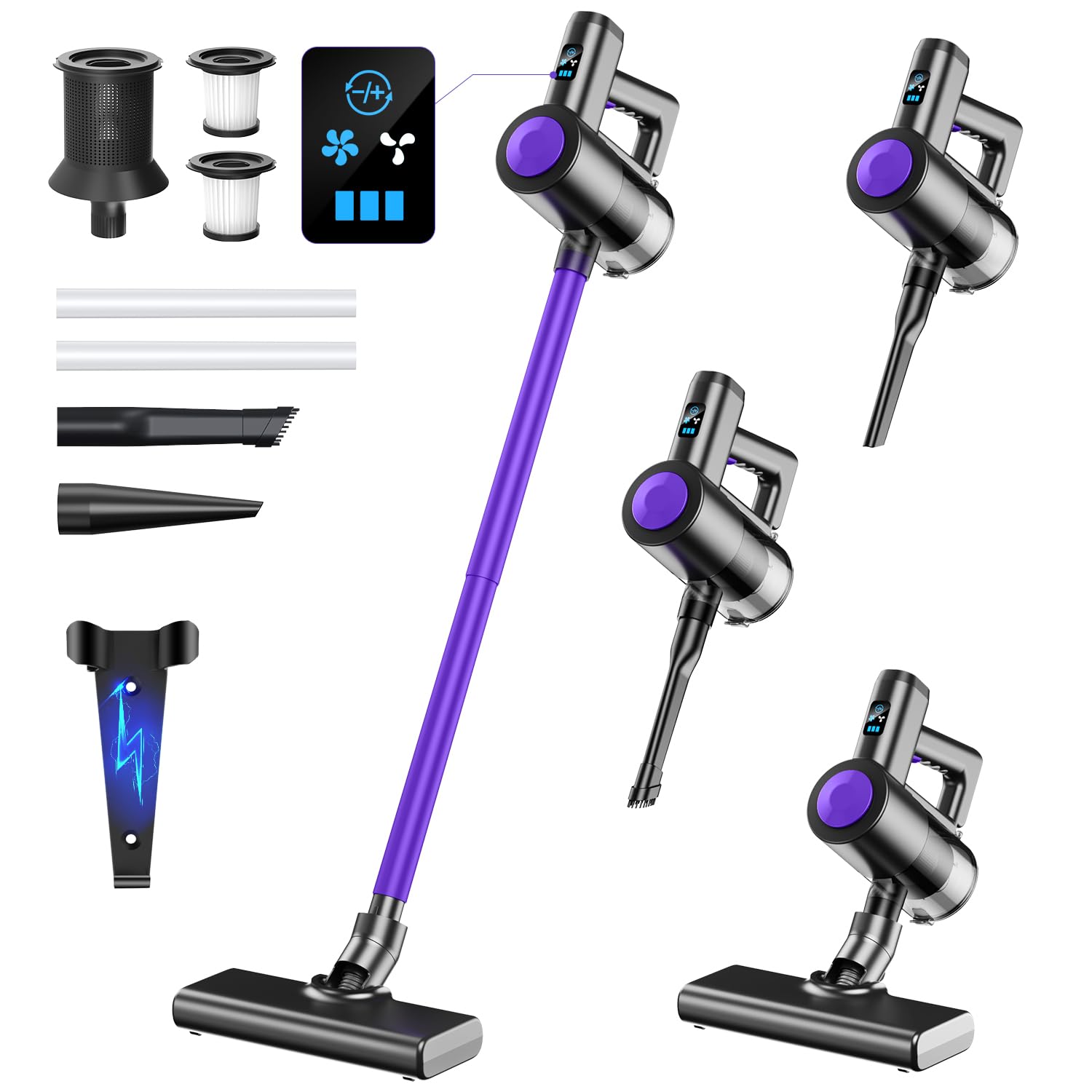 Amazon | 掃除機 コードレス 【2026進化モデル&45000pa超強力吸引