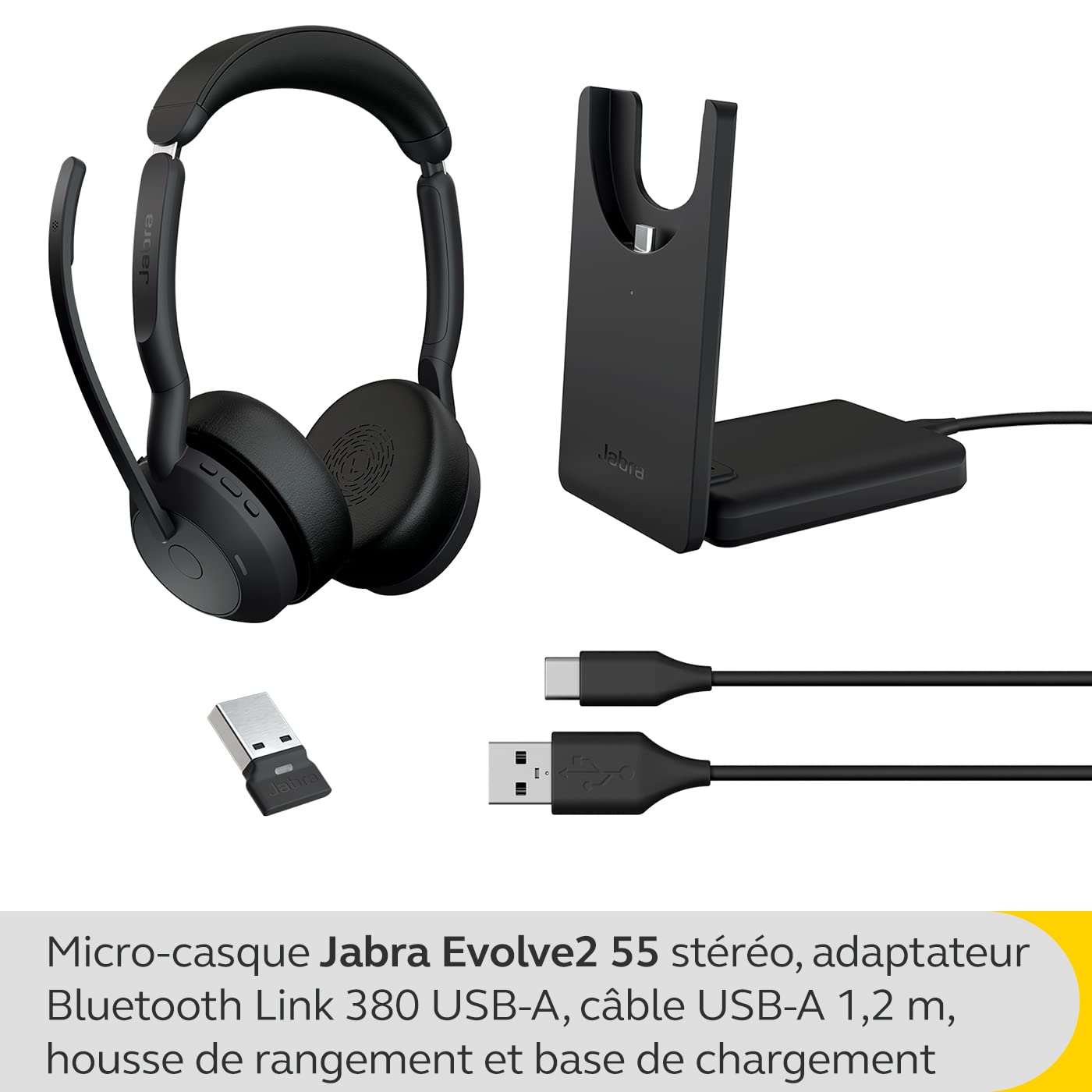 Amazon.co.jp: Jabra Evolve2 55 Link380a MS Stereo Stand25599-999